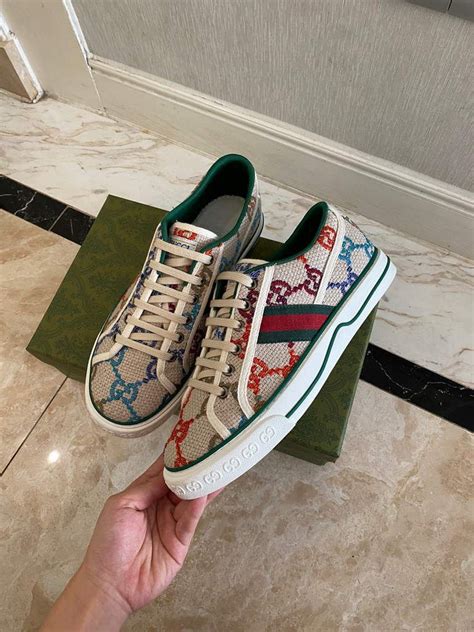 replica gucci canvas shoes|knock off gucci tennis shoes.